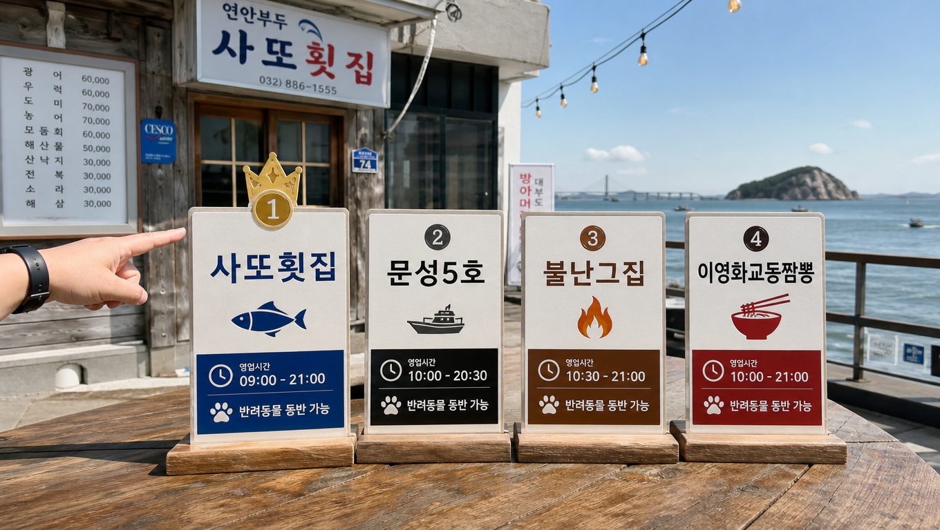 대부도여행 현지인 추천 맛집 선택 기준
