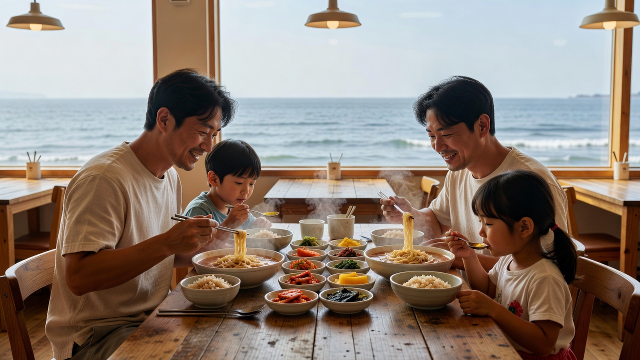 가족과 가기 좋은 대부도맛집에서 즐기는 해산물 칼국수