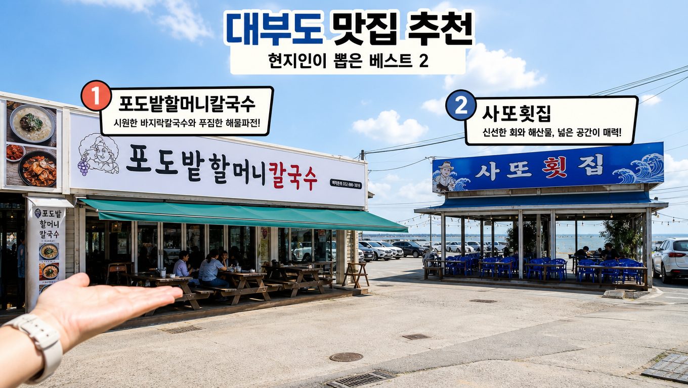 대부도맛집 중 가족과 가기 좋은 곳은 어디인가요?